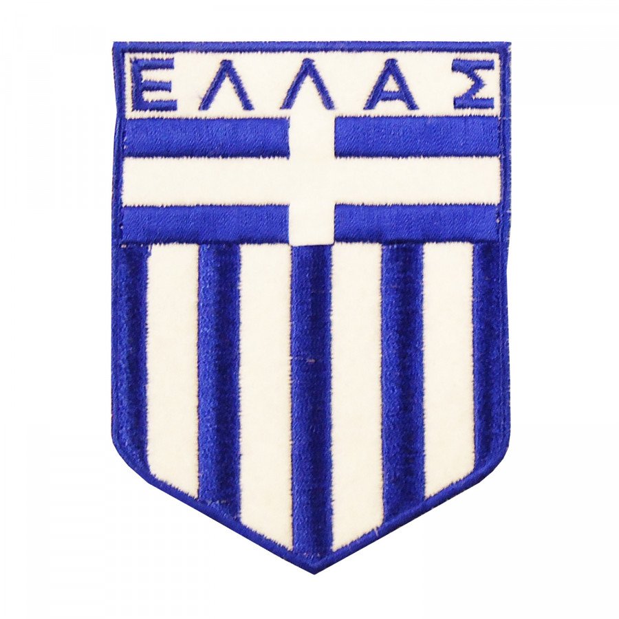 Κεντητό Σηματάκι - Ελληνική Σημαία Οβάλ Μικρό