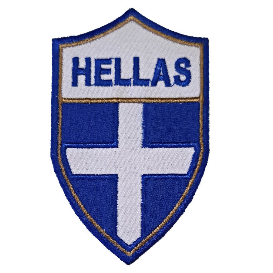 Κεντητό Σηματάκι - Εθνόσημο HELLAS 5.5 x 9cm