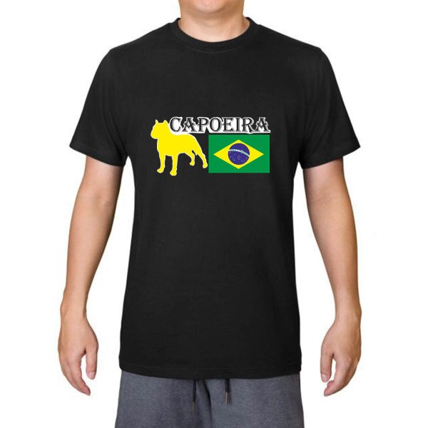 T-shirt Βαμβακερό CAPOEIRA Brazil Pitbull T-shirt Βαμβακερό CAPOEIRA Brazil Pitbull