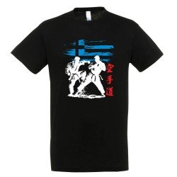 T-shirt Βαμβακερό KARATE HELLENIC Abstract