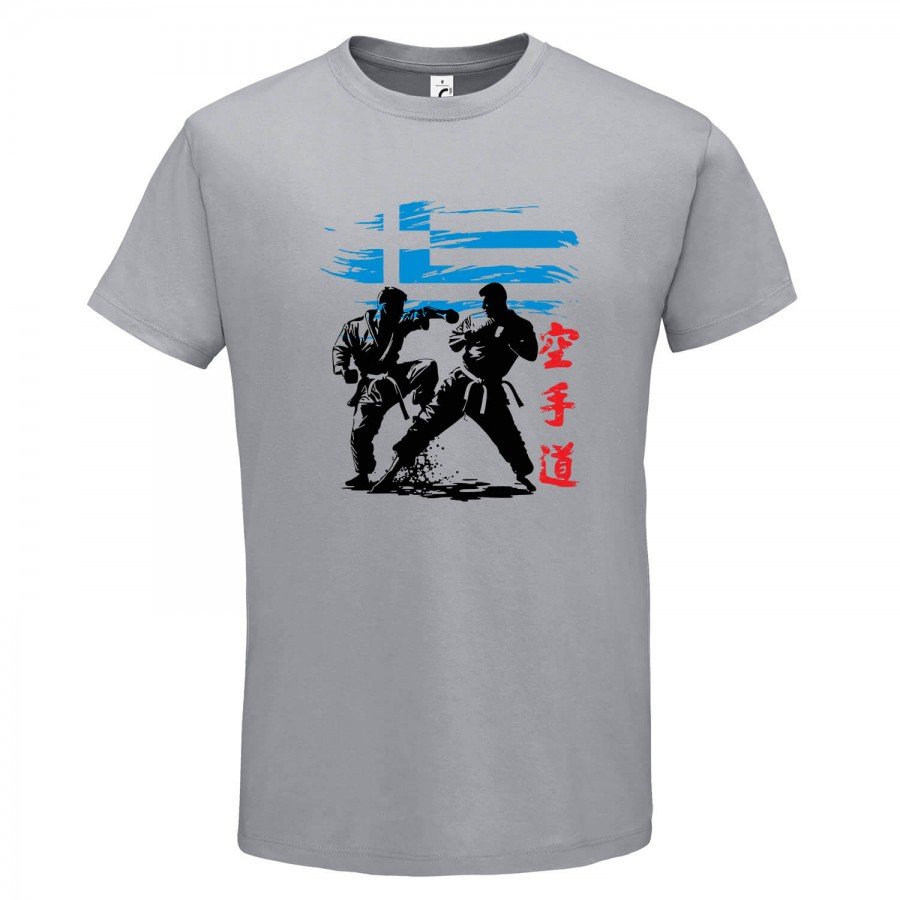 T-shirt Βαμβακερό KARATE HELLENIC Abstract