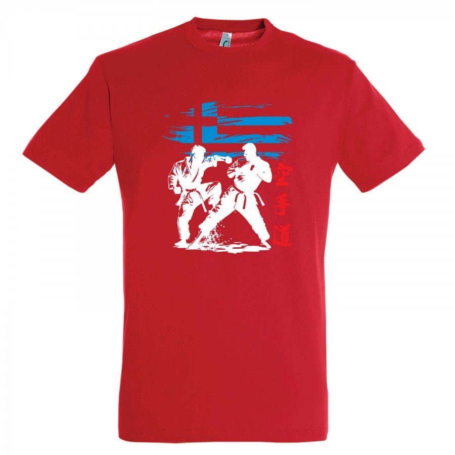 T-shirt Βαμβακερό KARATE HELLENIC Abstract