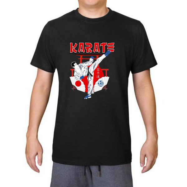 T-shirt Βαμβακερό KARATE Japan Hellas T-shirt Βαμβακερό KARATE Japan Hellas