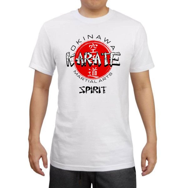 T-shirt Βαμβακερό KARATE Okinawa Martial Arts Spirit T-shirt Βαμβακερό KARATE Okinawa Martial Arts Spirit