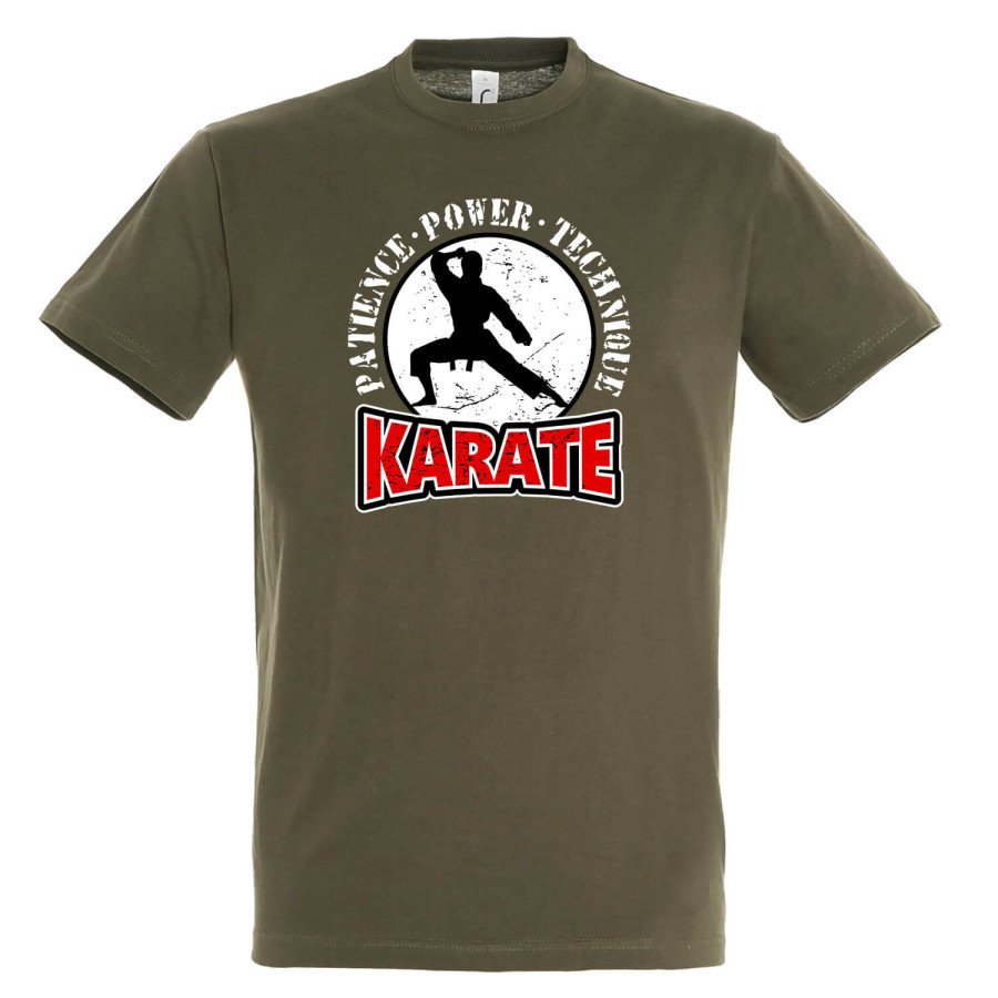 T-shirt Βαμβακερό KARATE Patience-Power-Technique