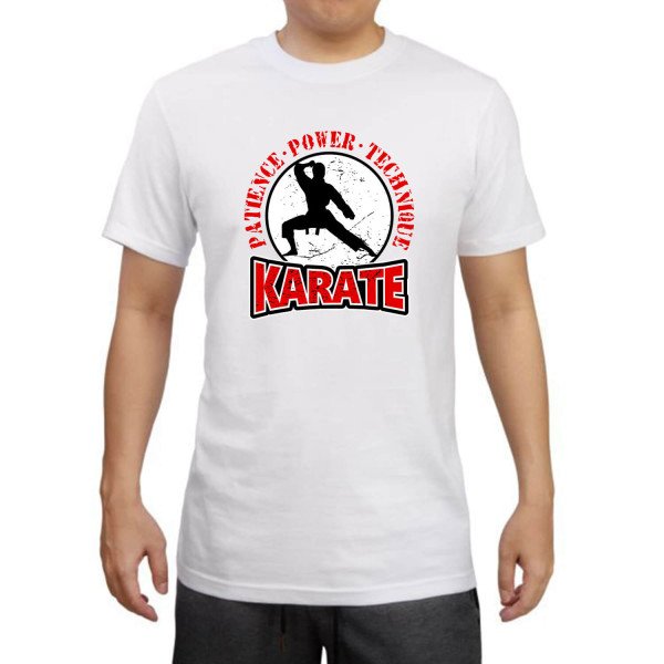 T-shirt Βαμβακερό KARATE Patience-Power-Technique T-shirt Βαμβακερό KARATE Patience-Power-Technique