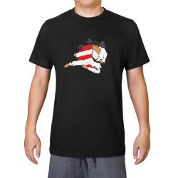 T-shirt Βαμβακερό KARATE Tobiyokeri Chaki