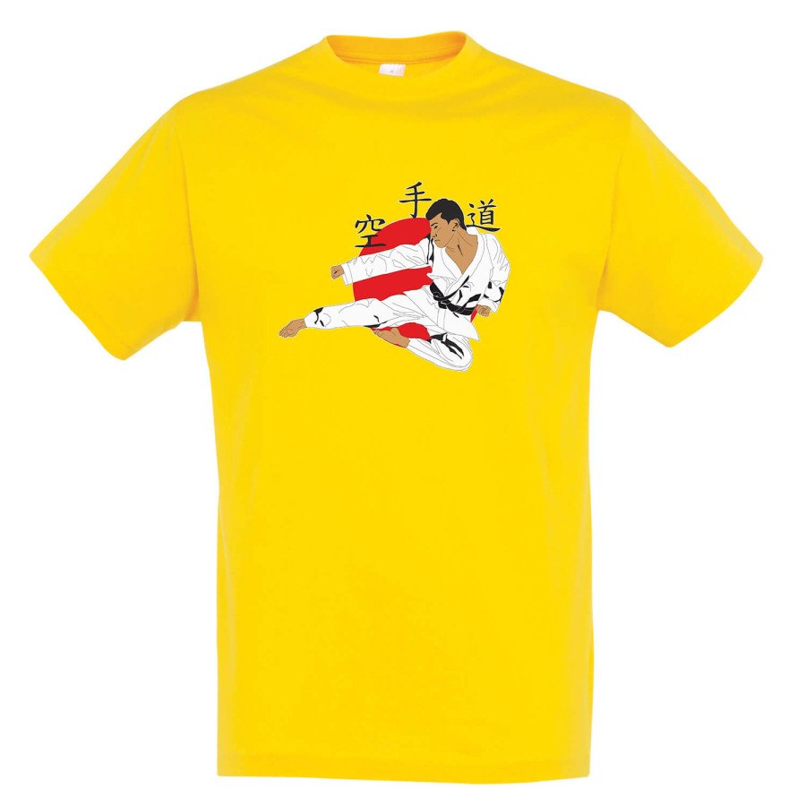 T-shirt Βαμβακερό KARATE Tobiyokeri Chaki