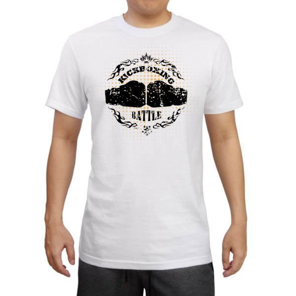 T-shirt Βαμβακερό KICKBOXING Battle Retro T-shirt Βαμβακερό KICKBOXING Battle Retro