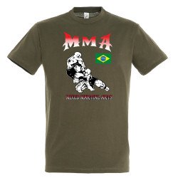 T-shirt Βαμβακερό MMA Fighters Brazil