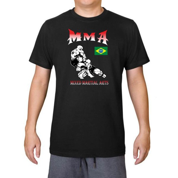 T-shirt Βαμβακερό MMA Fighters Brazil T-shirt Βαμβακερό MMA Fighters Brazil