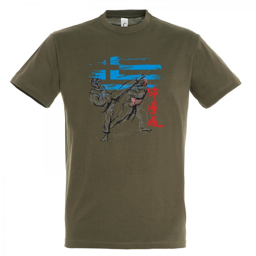 T-shirt Βαμβακερό TAEKWONDO Hellenic Abstract