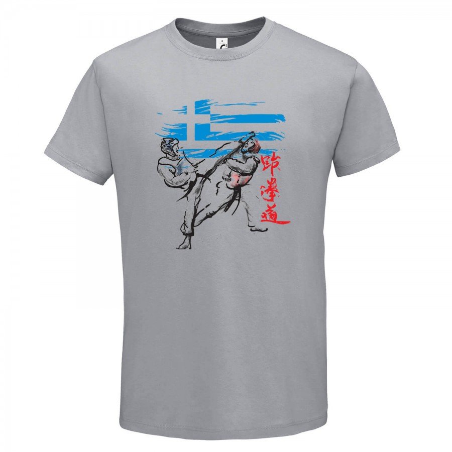 T-shirt Βαμβακερό TAEKWONDO Hellenic Abstract