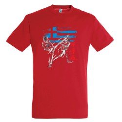 T-shirt Βαμβακερό TAEKWONDO Hellenic Abstract