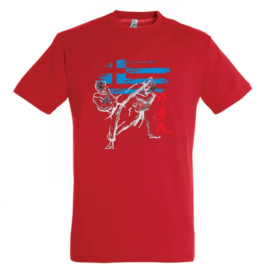 T-shirt Βαμβακερό TAEKWONDO Hellenic Abstract