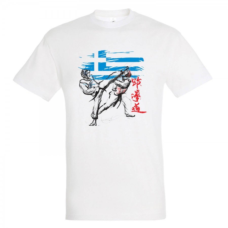 T-shirt Βαμβακερό TAEKWONDO Hellenic Abstract