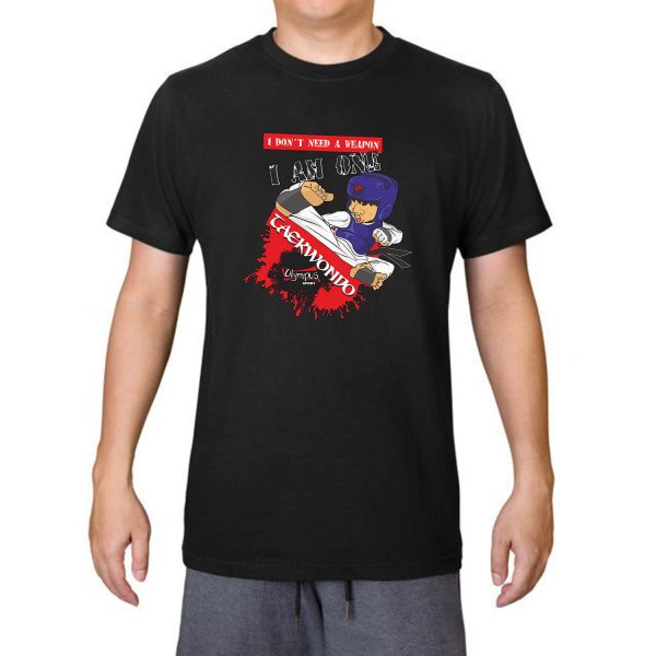 T-shirt Βαμβακερό TAEKWONDO I Don't Need a Weapon T-shirt Βαμβακερό TAEKWONDO I Don't Need a Weapon