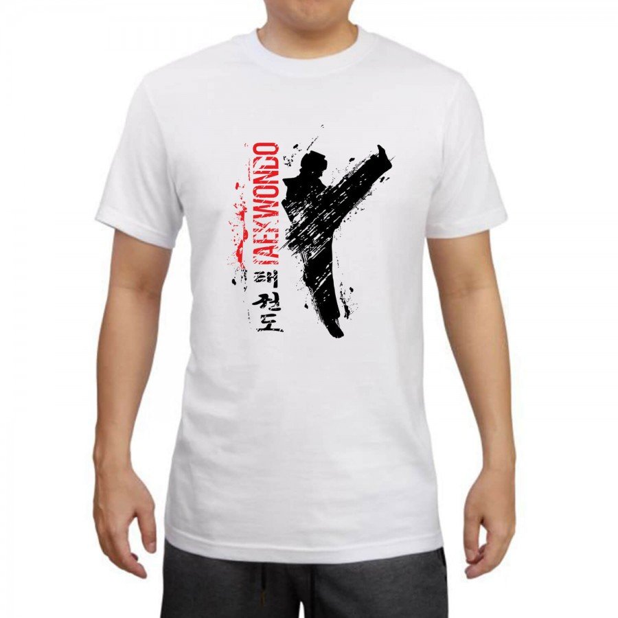 T-shirt Βαμβακερό TAEKWONDO Kick Abstract