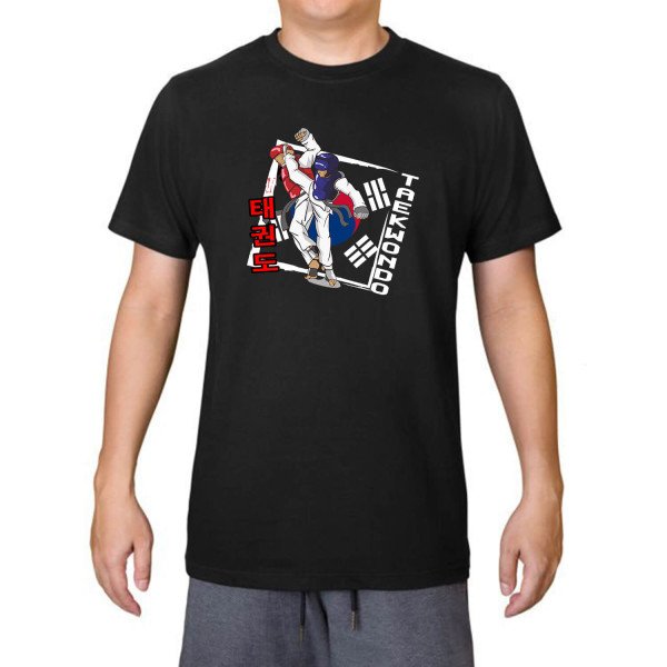 T-shirt Βαμβακερό TAEKWONDO Korea Fighters T-shirt Βαμβακερό TAEKWONDO Korea Fighters