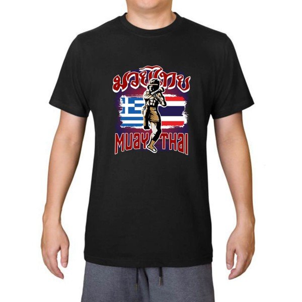 T-shirt Βαμβακερό THAIBOXING Thai-Greek Warrior T-shirt Βαμβακερό THAIBOXING Thai-Greek Warrior
