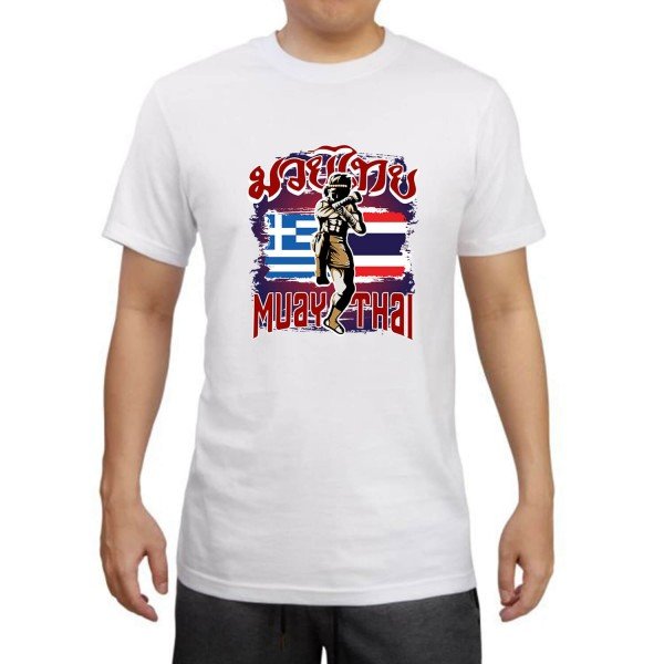 T-shirt Βαμβακερό THAIBOXING Thai-Greek Warrior T-shirt Βαμβακερό THAIBOXING Thai-Greek Warrior