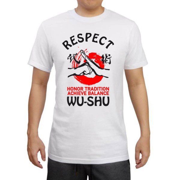 T-shirt Βαμβακερό WU-SHU RESPECT T-shirt Βαμβακερό WU-SHU RESPECT