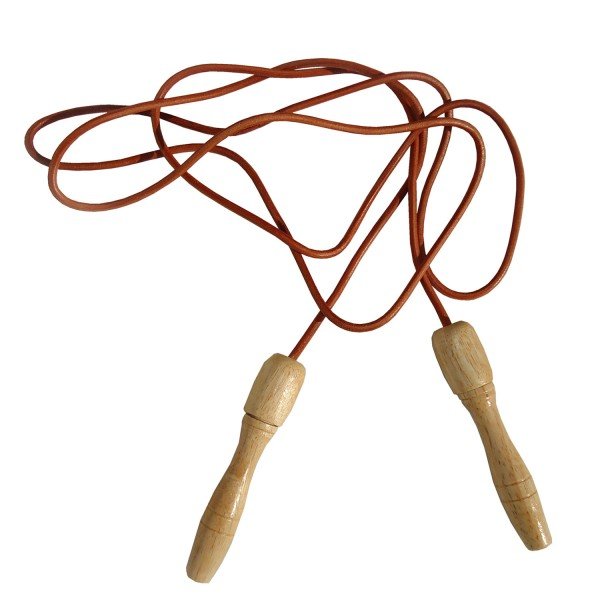Jumping Rope Leather Wooden Handles 234cm Jumping Rope Leather Wooden Handles 234cm
