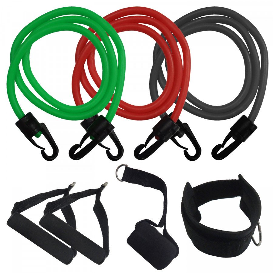 Three Piece Resistance elastic Band Set Multi Workout G530