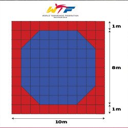 Tatami Puzzle Mat WTF Eva Foam for OCTAGON Taekwondo Court 100x100x2.5cm Tatami Puzzle Mat WTF Eva Foam for OCTAGON Taekwondo Court 100x100x2.5cm