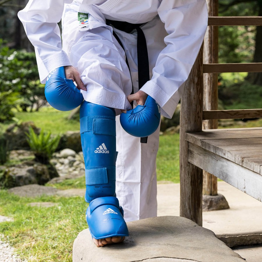 Karate Shin guard with Removable Instep Adidas WKF Approved – 661.35