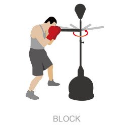 Επιδαπέδιο Όργανο με Περιστρεφόμενη Ράβδο Boxing Trainer WACOKU B438Q