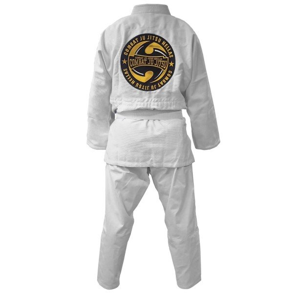 Combat Jiu-Jitsu Στολή Olympus Hellas Άσπρη Combat Jiu-Jitsu Στολή Olympus Hellas Άσπρη