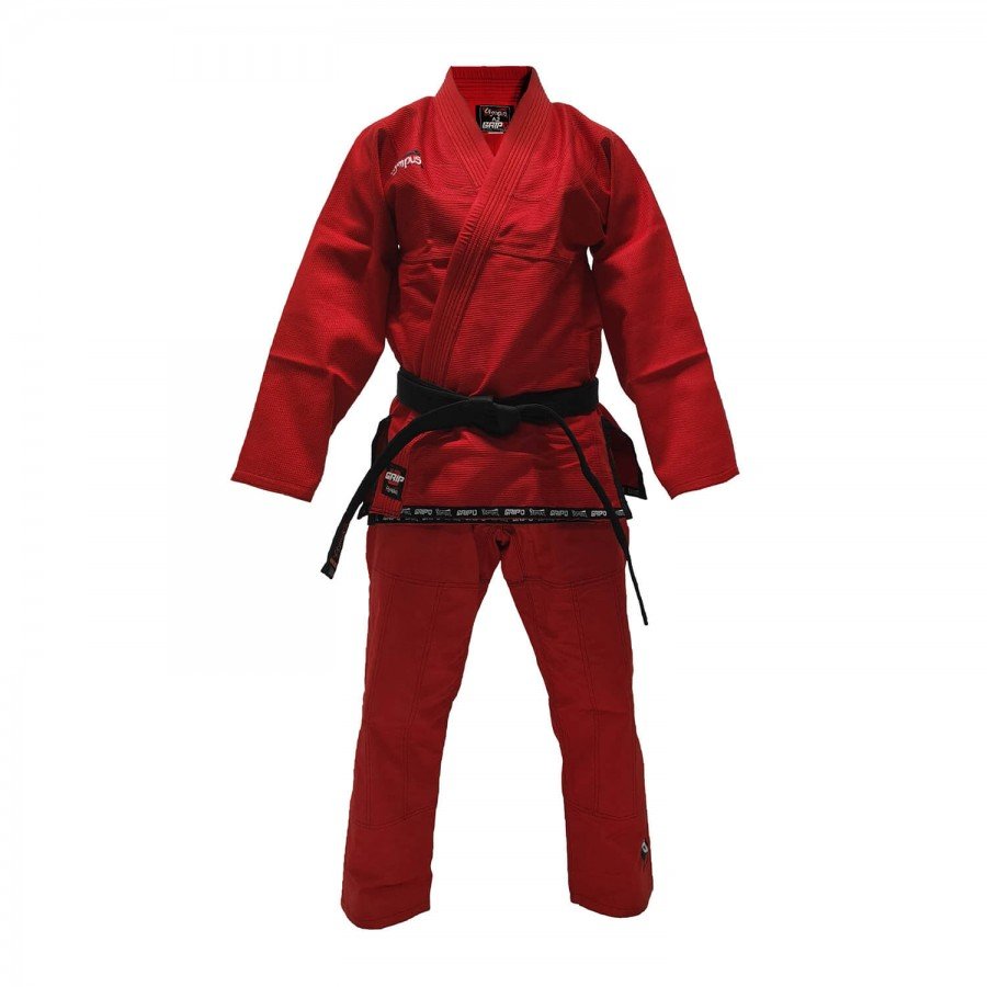 Jiu-Jitsu Στολή Olympus GRIP 0 Κόκκινη