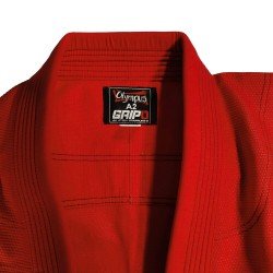 Jiu-Jitsu Στολή Olympus GRIP 0 Κόκκινη