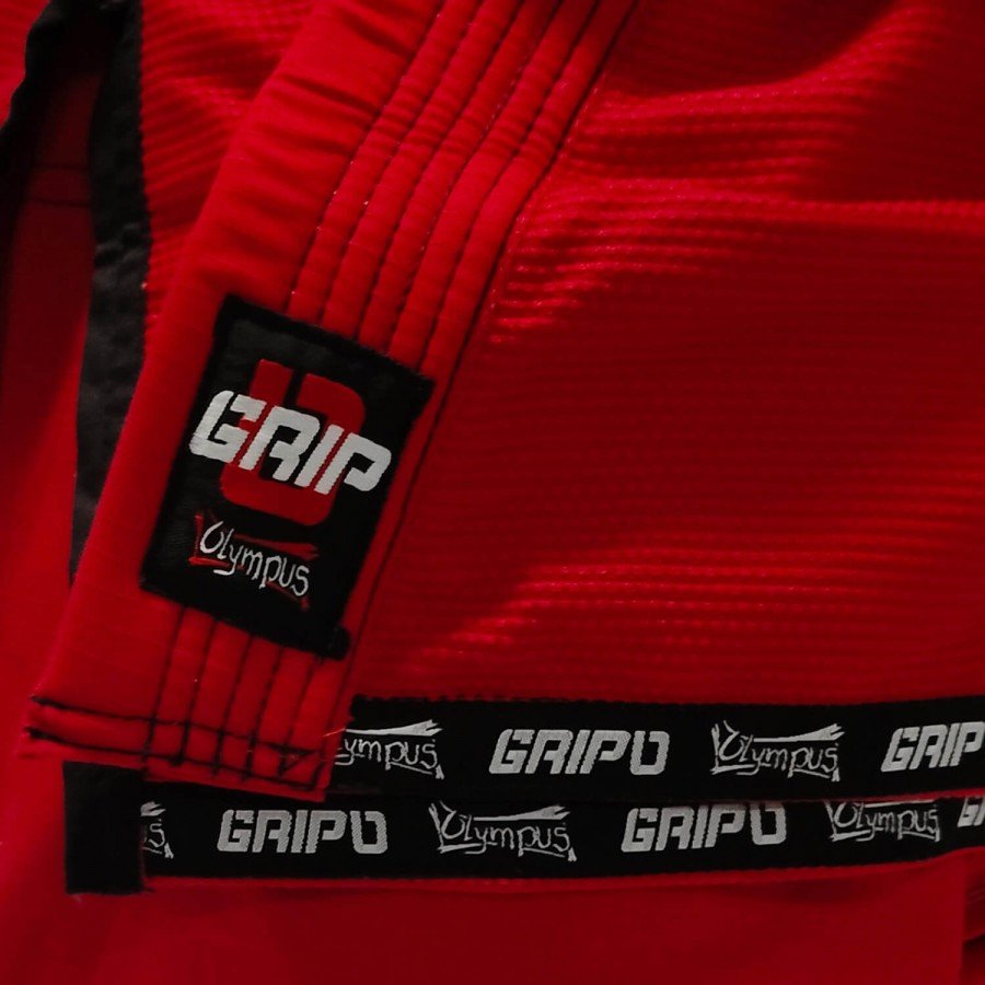 Jiu-Jitsu Στολή Olympus GRIP 0 Κόκκινη