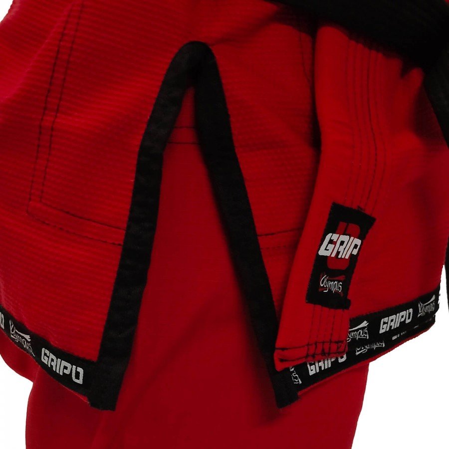Jiu-Jitsu Στολή Olympus GRIP 0 Κόκκινη