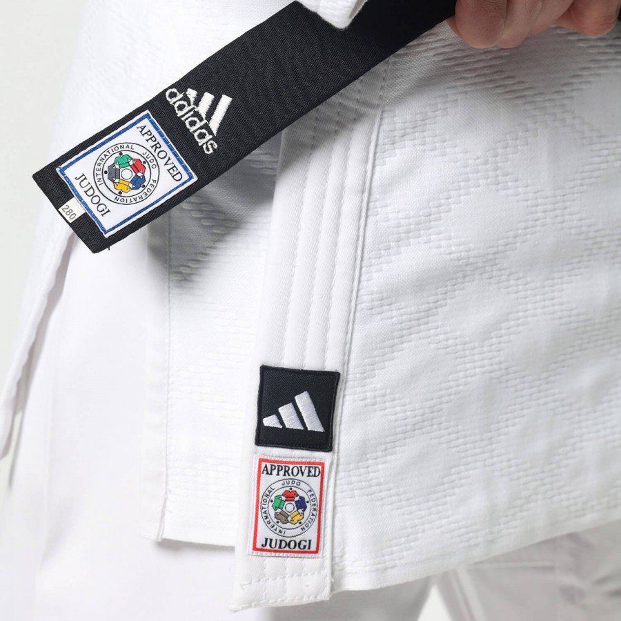 Στολή Τζούντο adidas J-IJF CHAMPION III Λευκή - Εγκεκριμένη