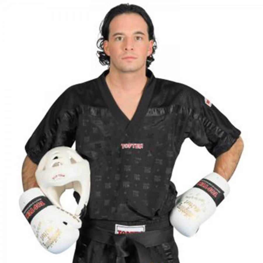 Μπλουζάκι Kickboxing TOP TEN V-Λαιμοκόψη Διχτυωτό 