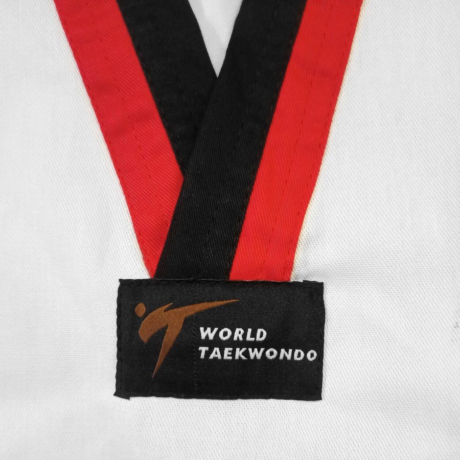 Taekwondo Στολή Adidas ADI-START II Κόκκινο/Μαύρο Ρεβέρ – adiTS02