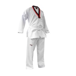 Taekwondo Στολή Olympus STUDENT PRIME Μαύρο / Κόκκινο V