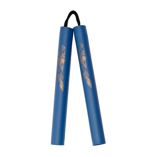 Nunchaku Σχοινί Αφρολέξ - Χρυσός Δράκος Μπλε Χειρολαβή  Nunchaku Σχοινί Αφρολέξ - Χρυσός Δράκος Μπλε Χειρολαβή