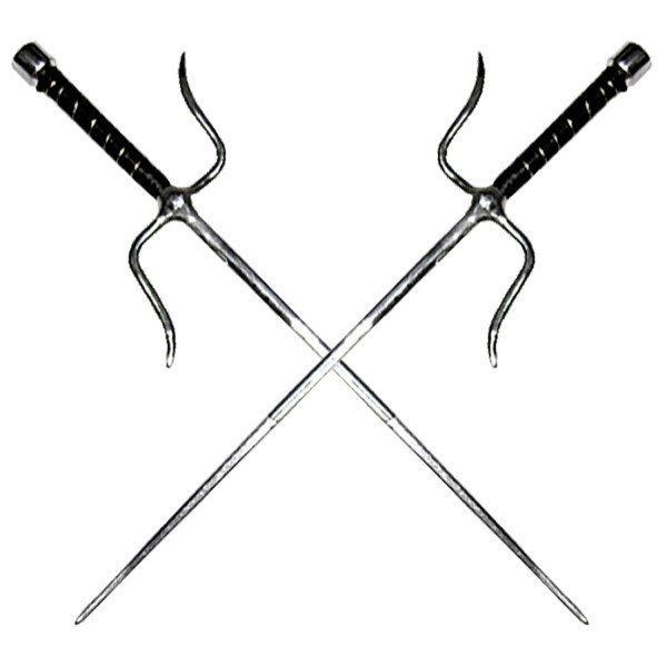 Sai Επιχρωμιωμένο Yin Yan Στρογγυλές Άκρες 